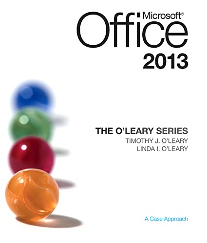 9780073519371: The O'Leary Series: Microsoft Office 2013