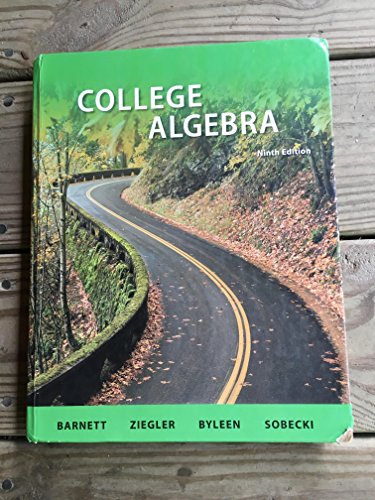 Beispielbild fr College Algebra zum Verkauf von Better World Books