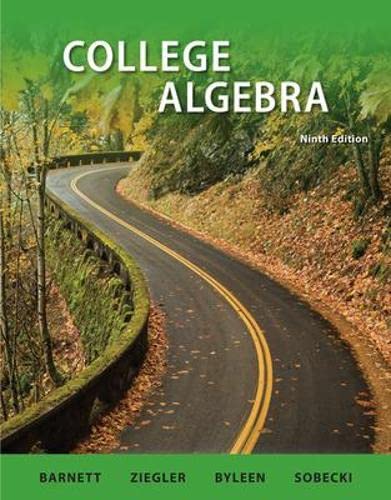 9780073519494: College Algebra (COLLEGIATE MATH)