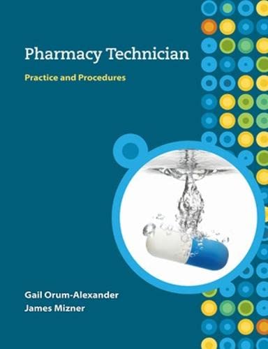 Stock image for Pharmacy Technician by Ronni Dudley (2009-02-15) for sale by Books of the Smoky Mountains