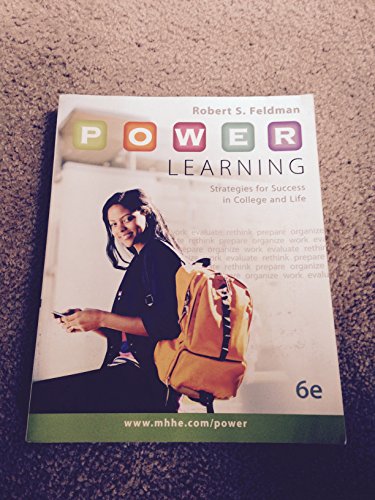 Stock image for P. O. W. E. R. Learning : Strategies for Success in College and Life for sale by Better World Books