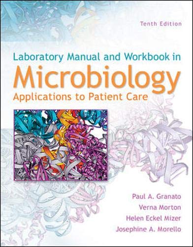 Imagen de archivo de Lab Manual and Workbook in Microbiology: Applications to Patient Care a la venta por Irish Booksellers