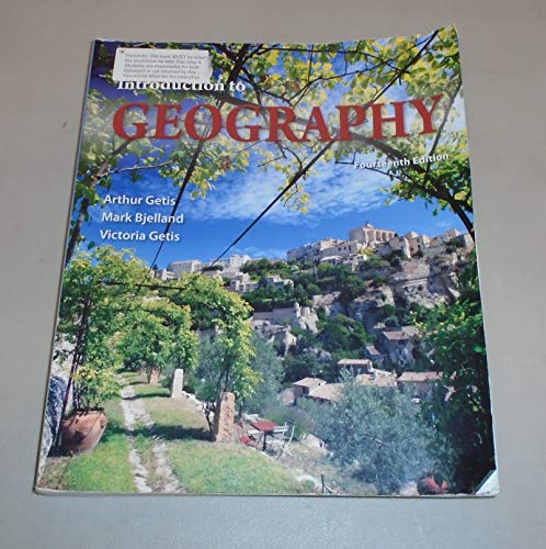 Beispielbild fr Introduction to Geography zum Verkauf von BooksRun