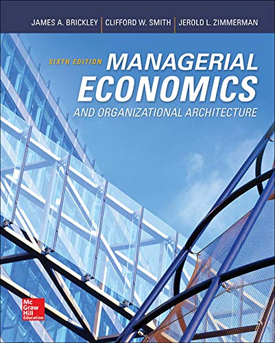 Imagen de archivo de Managerial Economics & Organizational Architecture, 6th Edition (Irwin Economics) a la venta por HPB-Red