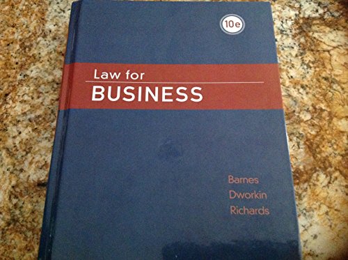 Beispielbild fr Law for Business zum Verkauf von Better World Books