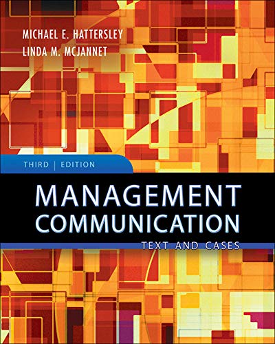 9780073525051: Management Communication: Principles and Practice