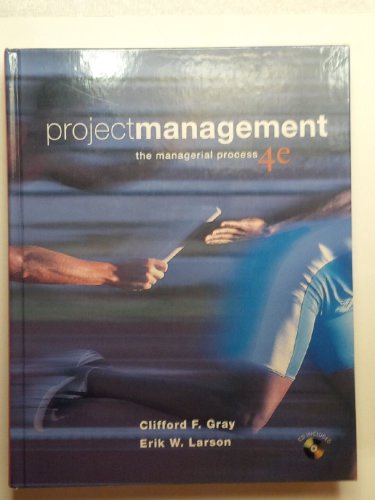 Beispielbild fr Project Management : The Managerial Process zum Verkauf von Better World Books