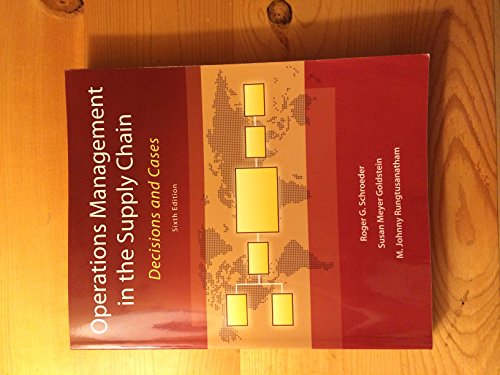 Imagen de archivo de Operations Management in the Supply Chain: Decisions and Cases (McGraw-Hill/Irwin Series in Operations and Decision Sciences) a la venta por Jenson Books Inc