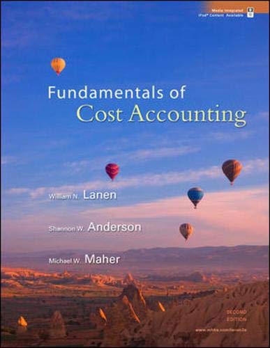 Imagen de archivo de Fundamentals of Cost Accounting a la venta por Better World Books: West