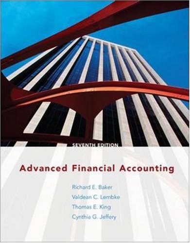 Beispielbild fr Advanced Financial Accounting zum Verkauf von Irish Booksellers