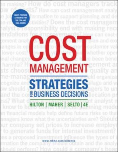 Beispielbild fr Cost Management: Strategies for Business Decisions zum Verkauf von Revaluation Books