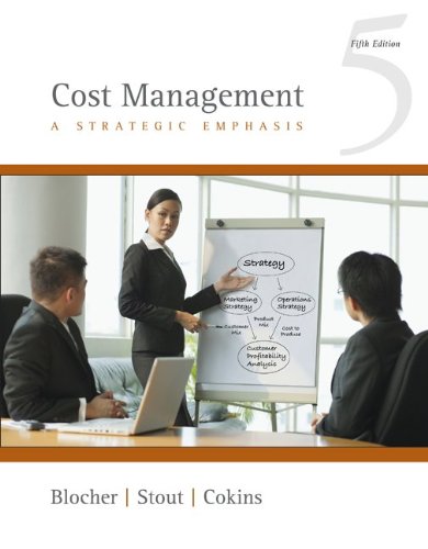 Stock image for Cost Management : A Strategic Emphasis for sale by Better World Books