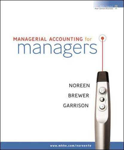 9780073526973: Managerial Accounting for Managers