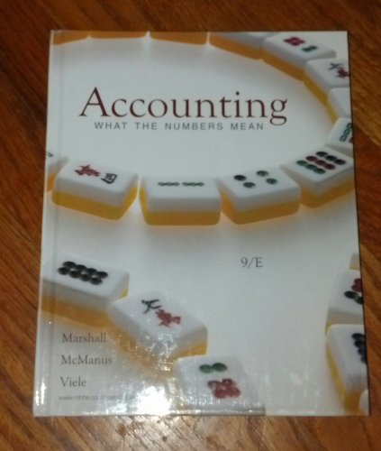 Accounting: What the Numbers Mean (9780073527062) by Marshall, David H.; McManus, Wayne W.; Viele, Daniel F.