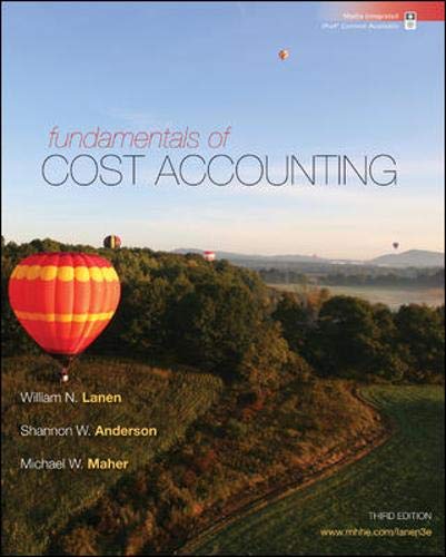 Imagen de archivo de Fundamentals of Cost Accounting a la venta por Better World Books