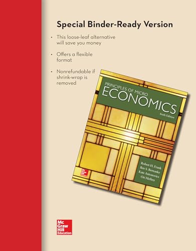 Beispielbild fr Loose-Leaf Principles of Microeconomics zum Verkauf von Heisenbooks