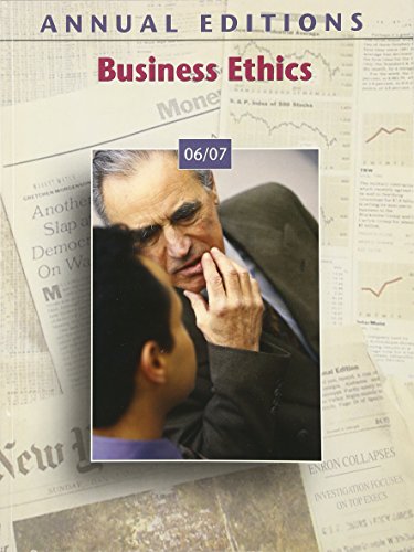 Beispielbild fr Business Ethics 08/09 zum Verkauf von Better World Books