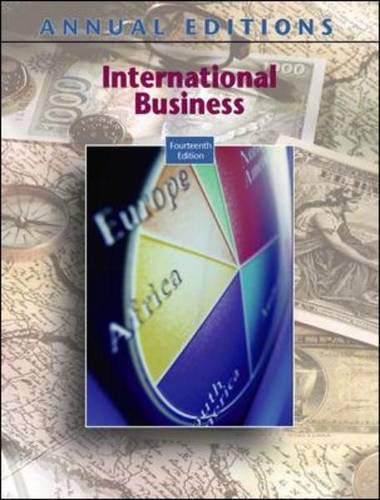 Stock image for Annual Editions: International Business, 14/e Maidment,Fred for sale by Textbookplaza