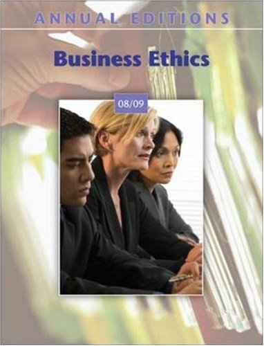 Stock image for Annual Editions: Business Ethics 08/09 for sale by WorldofBooks
