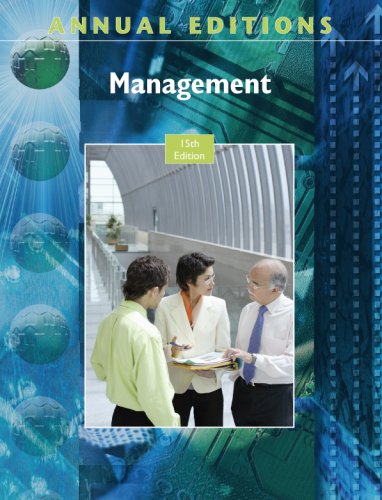 Stock image for Annual Editions: Management, 15/e for sale by Ergodebooks