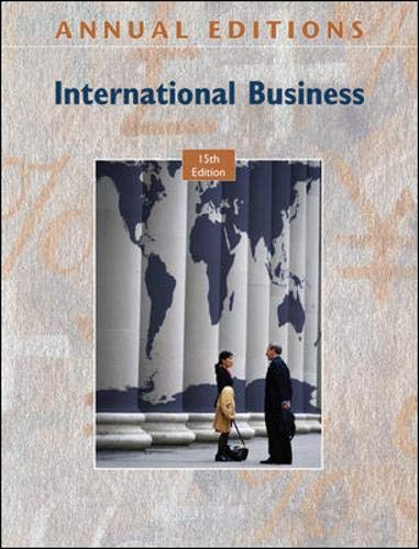 Stock image for Annual Editions: International Business, 15/e for sale by dsmbooks