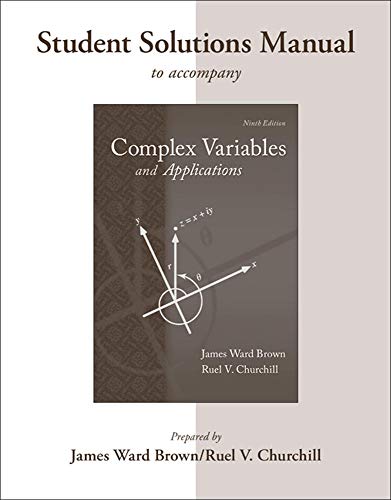 Stock image for Student's Solutions Manual to accompany Complex Variables and Applications for sale by BooksRun