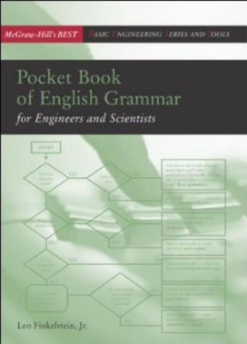 Stock image for Pocket Book of English Grammar for Engineers and Scientists (MCGRAW-HILL ENGINEERING BEST SERIES) for sale by HPB-Red