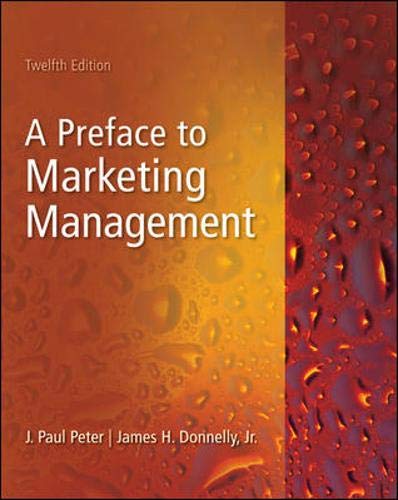 9780073529967: A Preface to Marketing Management