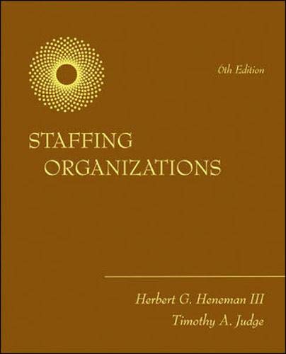 Stock image for Staffing Organizations for sale by Your Online Bookstore
