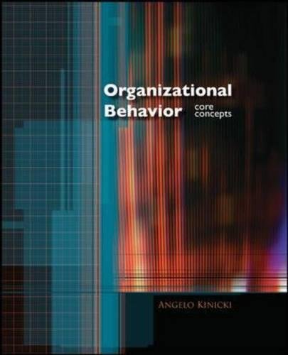 Imagen de archivo de Organizational Behavior: Core Concepts a la venta por SecondSale