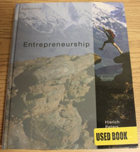 Beispielbild fr Entrepreneurship zum Verkauf von Better World Books