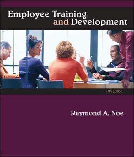 Beispielbild fr Employee Training and Development zum Verkauf von Better World Books