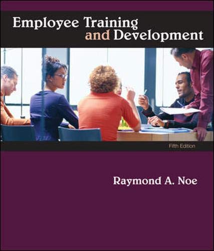 9780073530345: Employee Training & Development