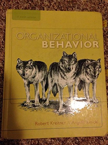 Beispielbild fr Organizational Behavior zum Verkauf von Better World Books