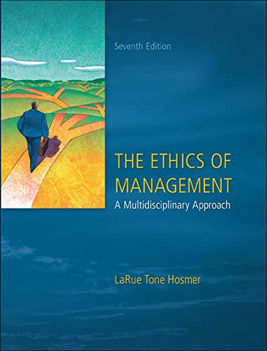 Stock image for The Ethics of Management for sale by Goodwill of Colorado