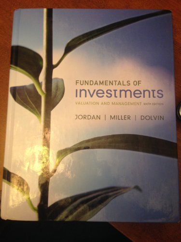 Imagen de archivo de Fundamentals of Investments : Valuation and Management a la venta por Better World Books