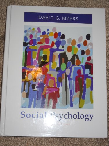 Beispielbild fr Social Psychology zum Verkauf von The Book Cellar, LLC