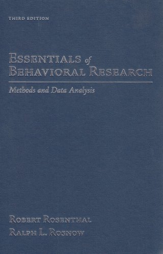 9780073531960: Essentials of Behavioral Research: Methods and Data Analysis