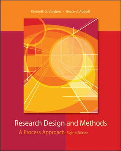 Beispielbild fr Research Design and Methods : A Process Approach zum Verkauf von Better World Books