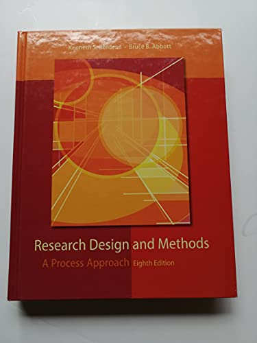 9780073532028: Research Design and Methods: A Process Approach