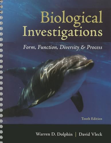 9780073532264: Biological Investigations Lab Manual: Form, Function, Diversity & Process (MAJORS BIOLOGY)