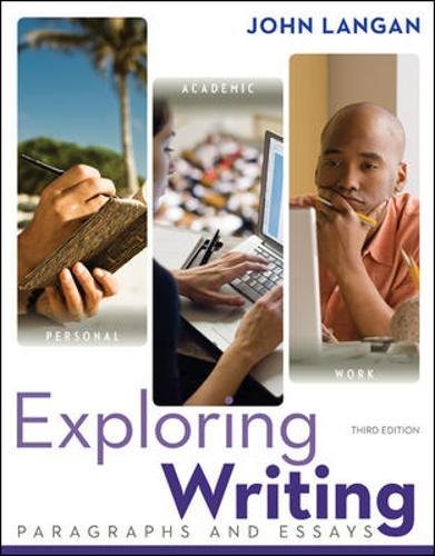 Imagen de archivo de Exploring Writing: Paragraphs and Essays (Developmental English) a la venta por SecondSale