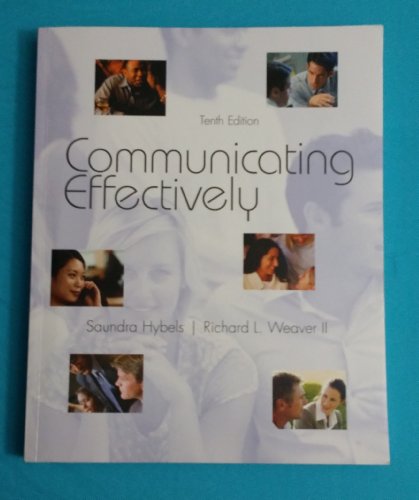 Beispielbild fr Communicating Effectively zum Verkauf von Better World Books