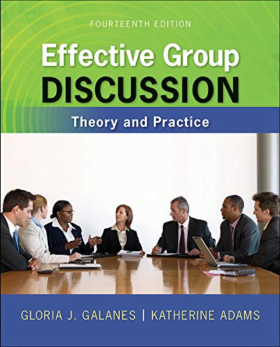 Imagen de archivo de Effective Group Discussion: Theory and Practice a la venta por BooksRun