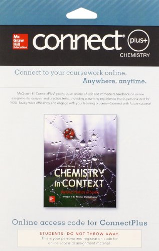 Imagen de archivo de Connect 1-Semester Access Card for Chemistry in Context a la venta por Bulrushed Books
