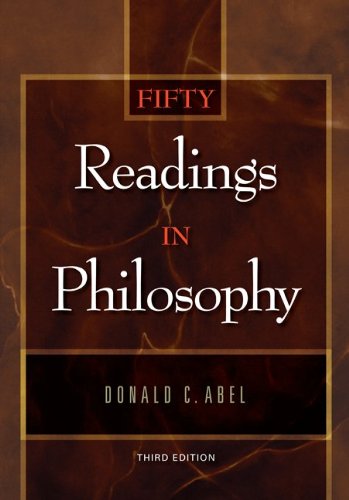 Stock image for Fifty Readings in Philosophy for sale by Red's Corner LLC