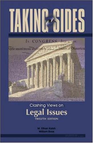 Imagen de archivo de Taking Sides : Clashing Views on Legal Issues a la venta por Better World Books: West