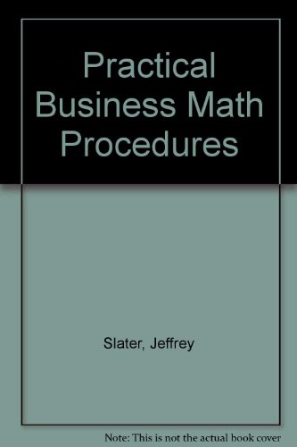 Beispielbild fr Practical Business Math Procedures zum Verkauf von HPB-Red