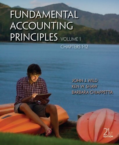 Imagen de archivo de Fundamental Accounting Principles (Vol. 1, Chpts. 1-12) a la venta por Ergodebooks