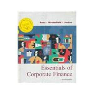 Essentials of Corporate Finance (9780073965000) by Ross, Stephen A.; Westerfield, Randolph; Jordan, Bradford D.; Eyssell, Thomas H.